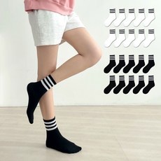 가성비 국산삼선중목양말10켤레세트검정흰양말 할인 아이템 탑 5